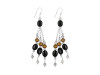 Black Spinel/Howlite Beaded Earring BDD-3-154