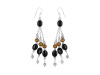 Black Spinel/Howlite Beaded Earring BDD-3-154
