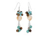Pearl/Turquoise/Tiger Eye Beaded Earring BDD-3-155