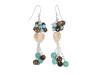 Pearl/Turquoise/Tiger Eye Beaded Earring BDD-3-155