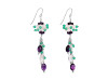 Amethyst/Crystal Beaded Earring BDD-3-160