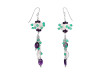 Amethyst/Crystal Beaded Earring BDD-3-160