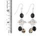 Delmefia Jasper/Howlite Beaded Earring BDD-3-164