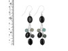 Black Spinel/Turquoise Beaded Earring BDD-3-170