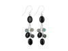 Black Spinel/Turquoise Beaded Earring BDD-3-170