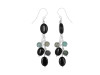 Black Spinel/Turquoise Beaded Earring BDD-3-170