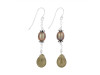 Peridot / Pearl Beaded Earring BDD-3-172