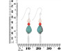 Turquoise / Pearl / Red Coral Beaded Earring BDD-3-173