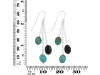 Turquoise / Black Spinel Beaded Earring BDD-3-175