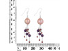 Pearl / Garnet / Amethyst Beaded Earring BDD-3-176