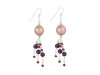 Pearl / Garnet / Amethyst Beaded Earring BDD-3-176