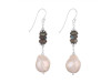 Biwa Pearl / Labradorite Beaded Earring BDD-3-180