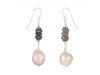 Biwa Pearl / Labradorite Beaded Earring BDD-3-180