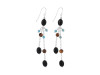 Black Spinel / Turquoise / Tiger Eye Beaded Earring BDD-3-182