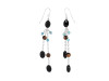 Black Spinel / Turquoise / Tiger Eye Beaded Earring BDD-3-182