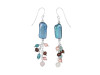 Biwa Pearl / Rose Quartz Beaded Earring BDD-3-183