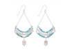 Howlite / Turquoise Beaded Earring BDD-3-187