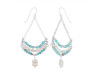 Howlite / Turquoise Beaded Earring BDD-3-187