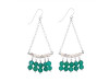 Green Onyx / Howlite Beaded Earring BDD-3-190
