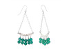 Green Onyx / Howlite Beaded Earring BDD-3-190