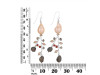 Pearl / Labradorite / Red Cora Beaded Earring BDD-3-191