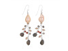 Pearl / Labradorite / Red Cora Beaded Earring BDD-3-191