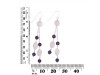 Amethyst / Crystal Beaded Earring BDD-3-192