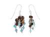 Turquoise / Tiger Eye Beaded Earring BDD-3-198
