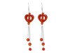 Red Agate Beaded Earring BDD-3-28