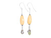Yellow Aragonite Beaded Earring BDD-3-30