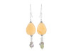 Yellow Aragonite Beaded Earring BDD-3-30