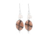 Chiastolite Beaded Earring BDD-3-32