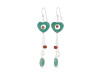 Green Onyx/Aventurine/PearlBeaded Earring-2E BDD-3-38