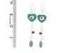 Green Onyx/Aventurine/PearlBeaded Earring-2E BDD-3-38