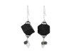 Lava / Moss Agate / Pearl Beaded Earring-2E BDD-3-40