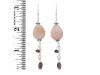 Peach Quartz/SmokyBeaded Earring-2E BDD-3-42