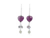 Amethyst/PrehniteBeaded Earring-2E BDD-3-48