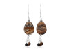 Picture jasper/Tiger EyeBeaded Earring-2E BDD-3-54