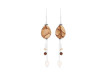 Picture jasper/Tiger Eye/PearlBeaded Earring-2E BDD-3-64