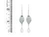 Fluorite/PearlBeaded Earring-2E BDD-3-66