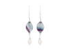 Fluorite /PearlBeaded Earring-2E BDD-3-68