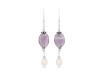Fluorite /PearlBeaded Earring-2E BDD-3-69