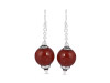 Red Onyx/Beaded Earring-2E BDD-3-70