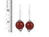 Red Onyx/Beaded Earring-2E BDD-3-70
