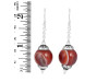 Red Onyx/Beaded Earring-2E BDD-3-71