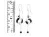 Zebra Jasper/Black SpinelBeaded Earring-2E BDD-3-72