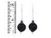 Lava/Black SunstoneBeaded Earring-2E BDD-3-73