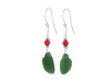 Green Jasper/SunstoneBeaded Earring-2E BDD-3-74