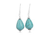 Stabilized Turquoise/Beaded Earring BDD-3-76