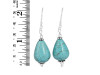 Stabilized Turquoise/Beaded Earring BDD-3-76